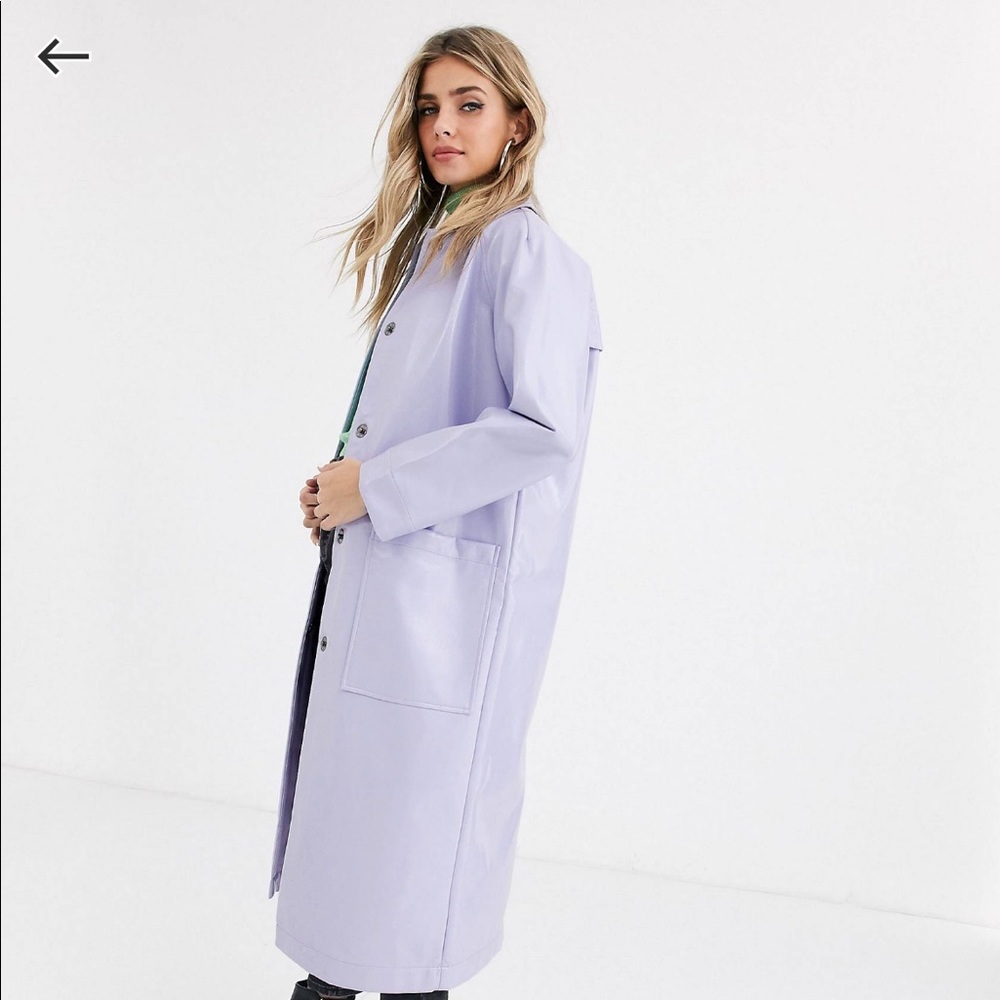 ASOS LILAC TRENCH COAT
